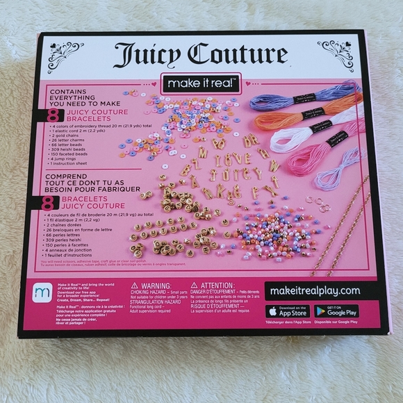✨️HP✨️ Juicy🍊 Couture Make It Real Love Letters DIY Bracelet Kit - NIB - Picture 2 of 16